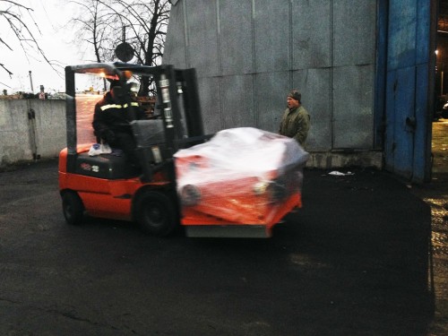 Мини-слоттер KM-5 отгружен в компанию «Дунапак Таврия», Украина